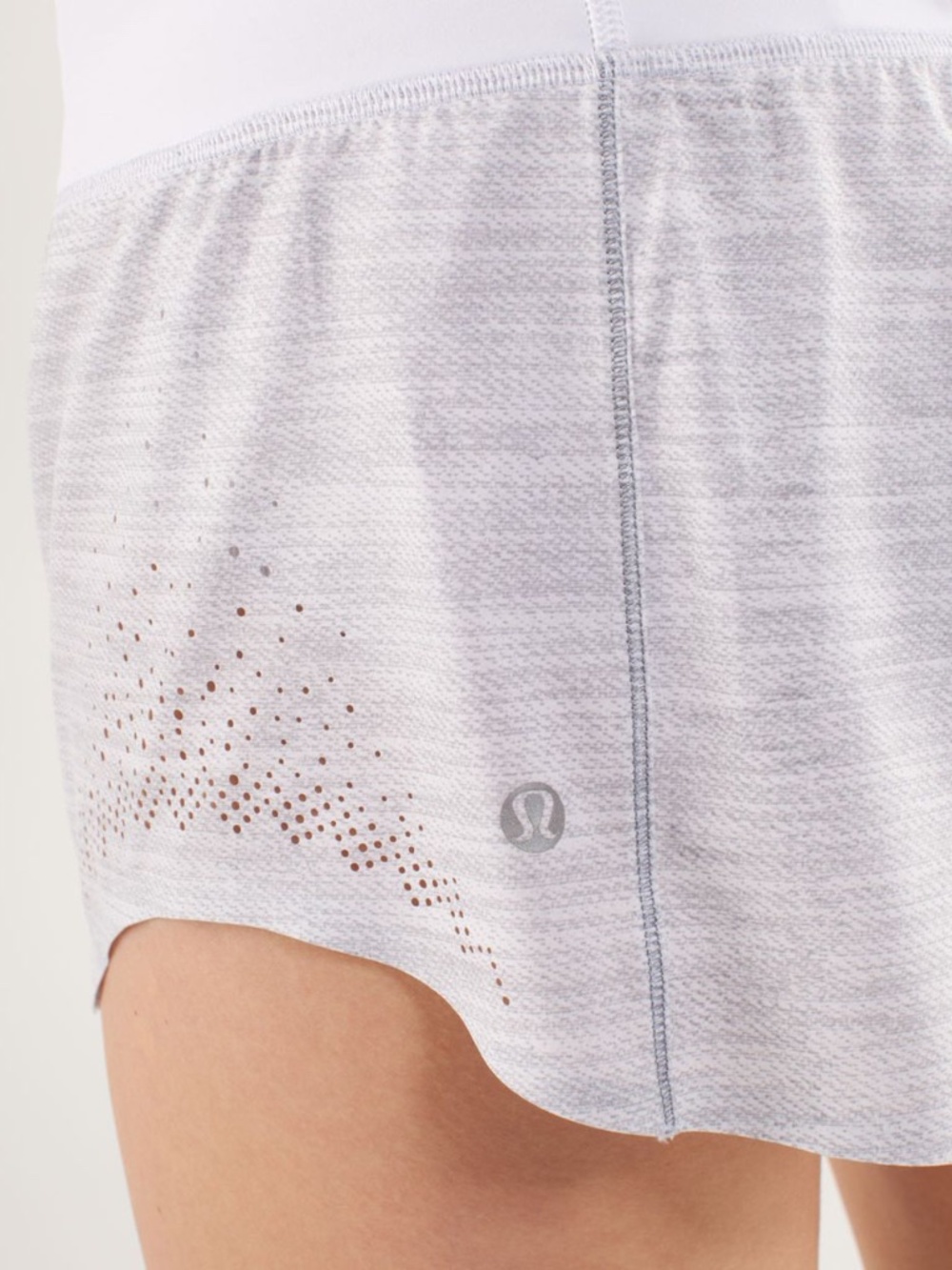 Lululemon Light As Air Short | Commuter Denim White/Fossil | Size 6